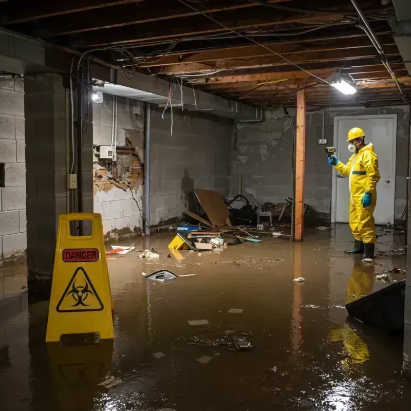 Flooded Basement Electrical Hazard in Mead, CO Property